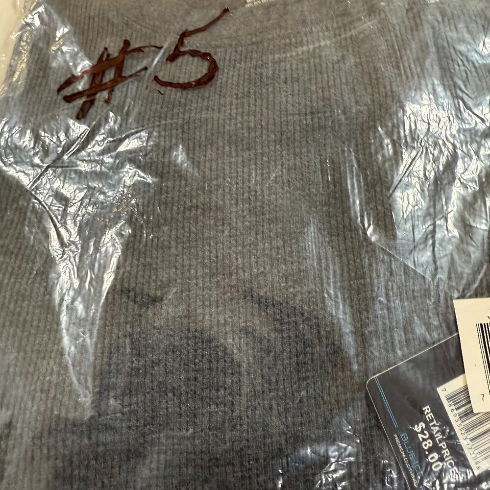 #5 Charcoal Gray Henley